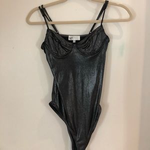 By the way metallic body suit